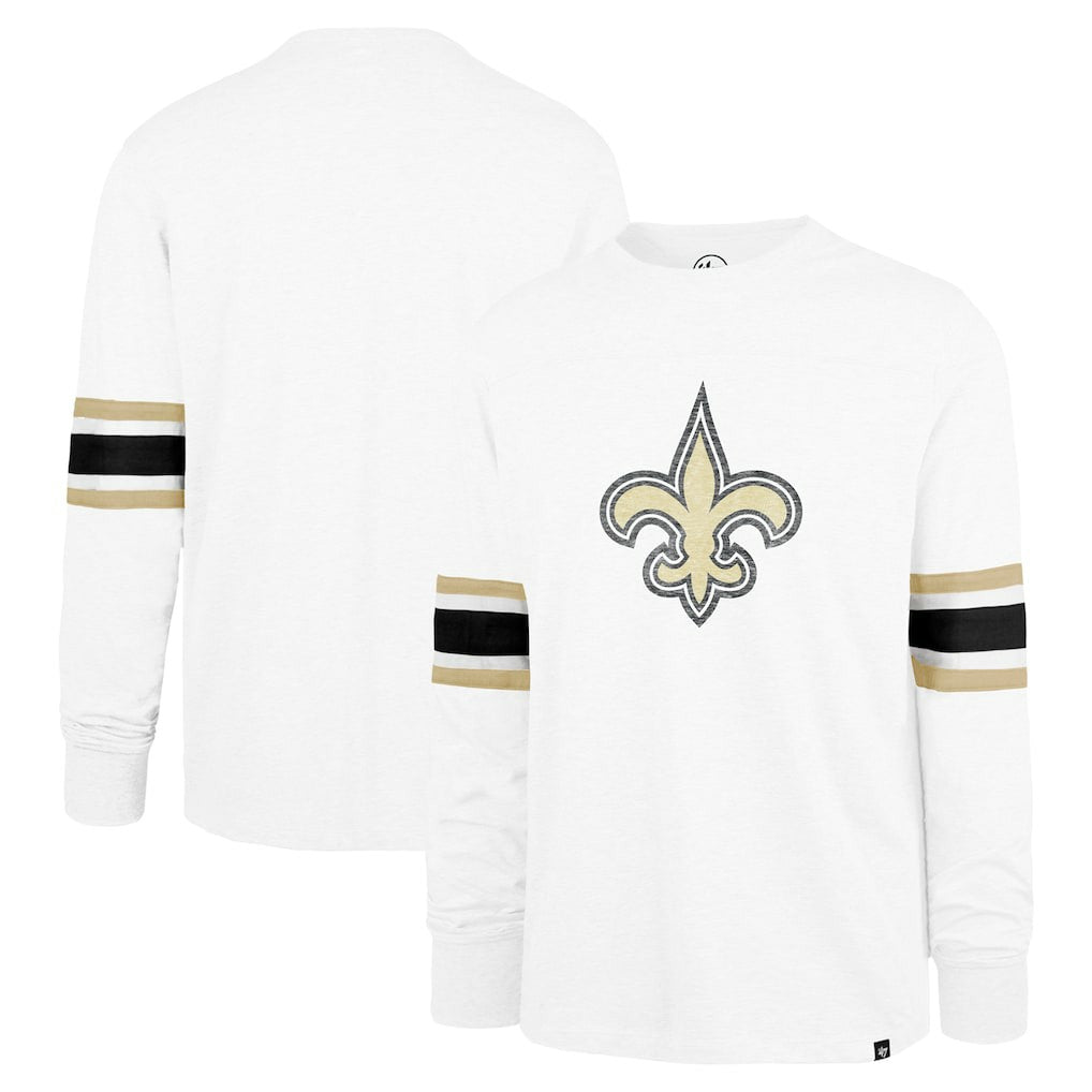 New Orleans Saints '47 Gridiron Premier Brex Long Sleeve T-Shirt White | 47 brand