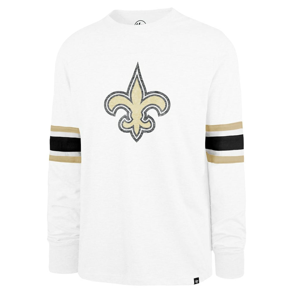 New Orleans Saints '47 Gridiron Premier Brex Long Sleeve T-Shirt White | 47 brand