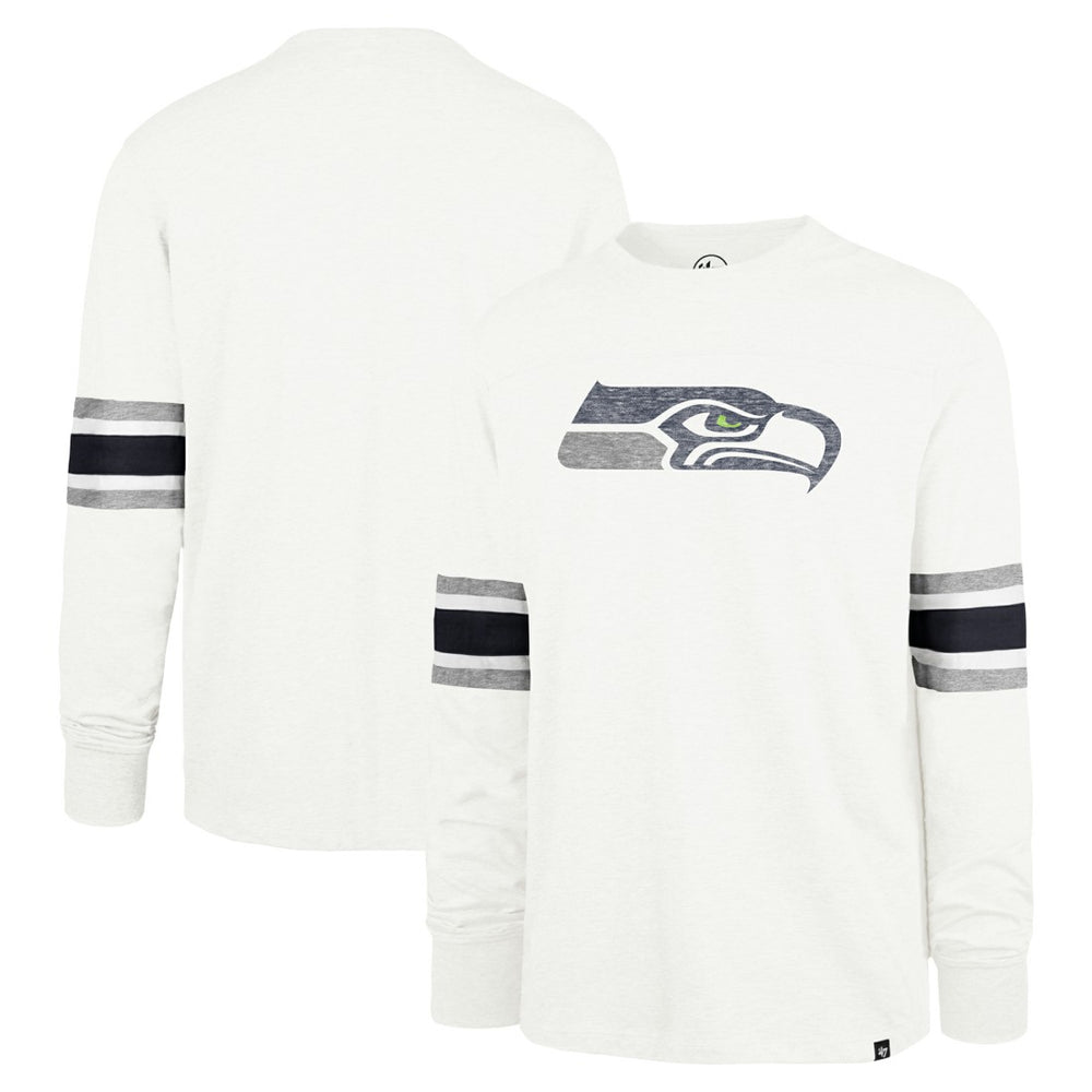 Seattle Seahawks '47 Gridiron Premier Brex Long Sleeve T-Shirt White | 47 brand