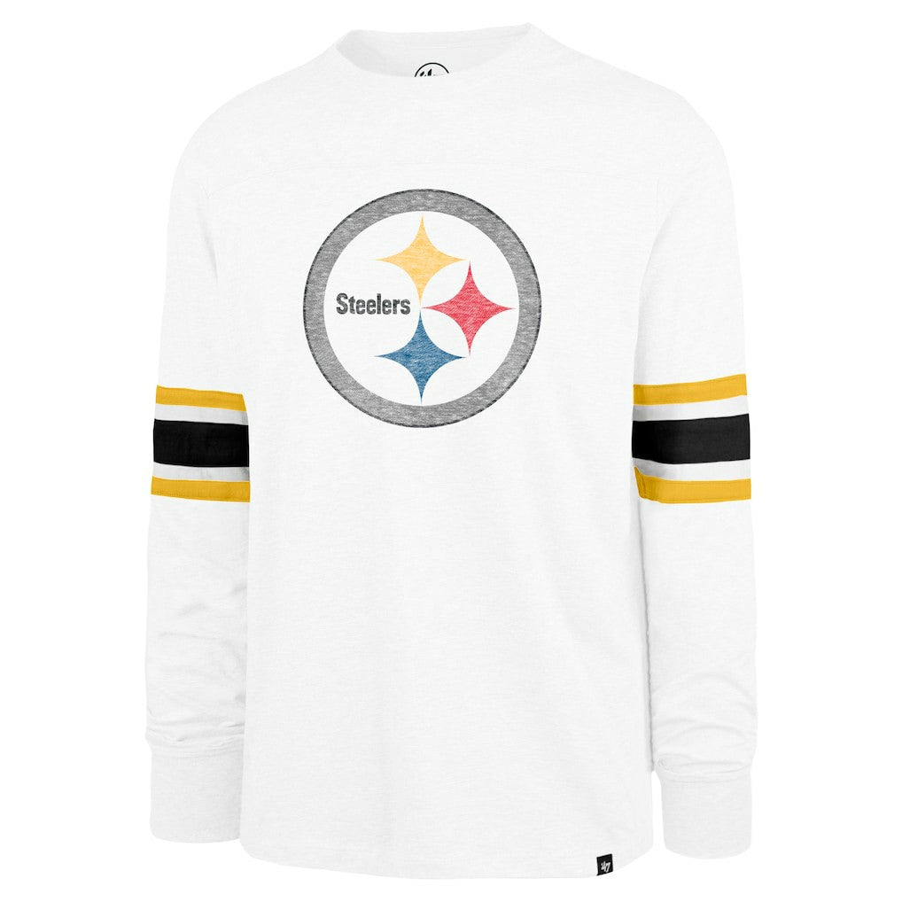 Pittsburgh Steelers '47 Gridiron Premier Brex Long Sleeve T-Shirt White | 47 brand