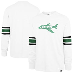 New York Jets '47 Gridiron Throwback Premier Brex Long Sleeve T-Shirt White | 47 brand