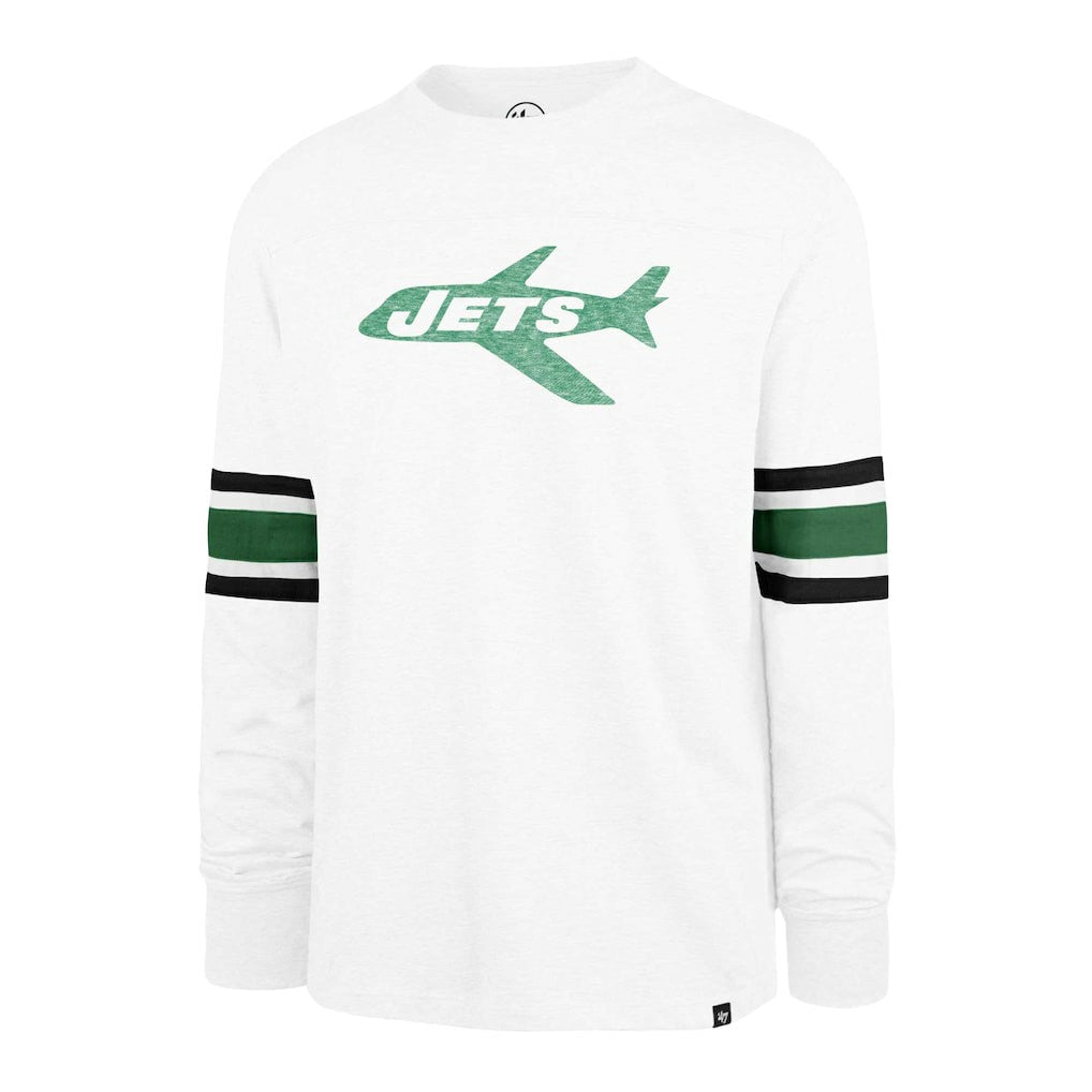 New York Jets '47 Gridiron Throwback Premier Brex Long Sleeve T-Shirt White | 47 brand