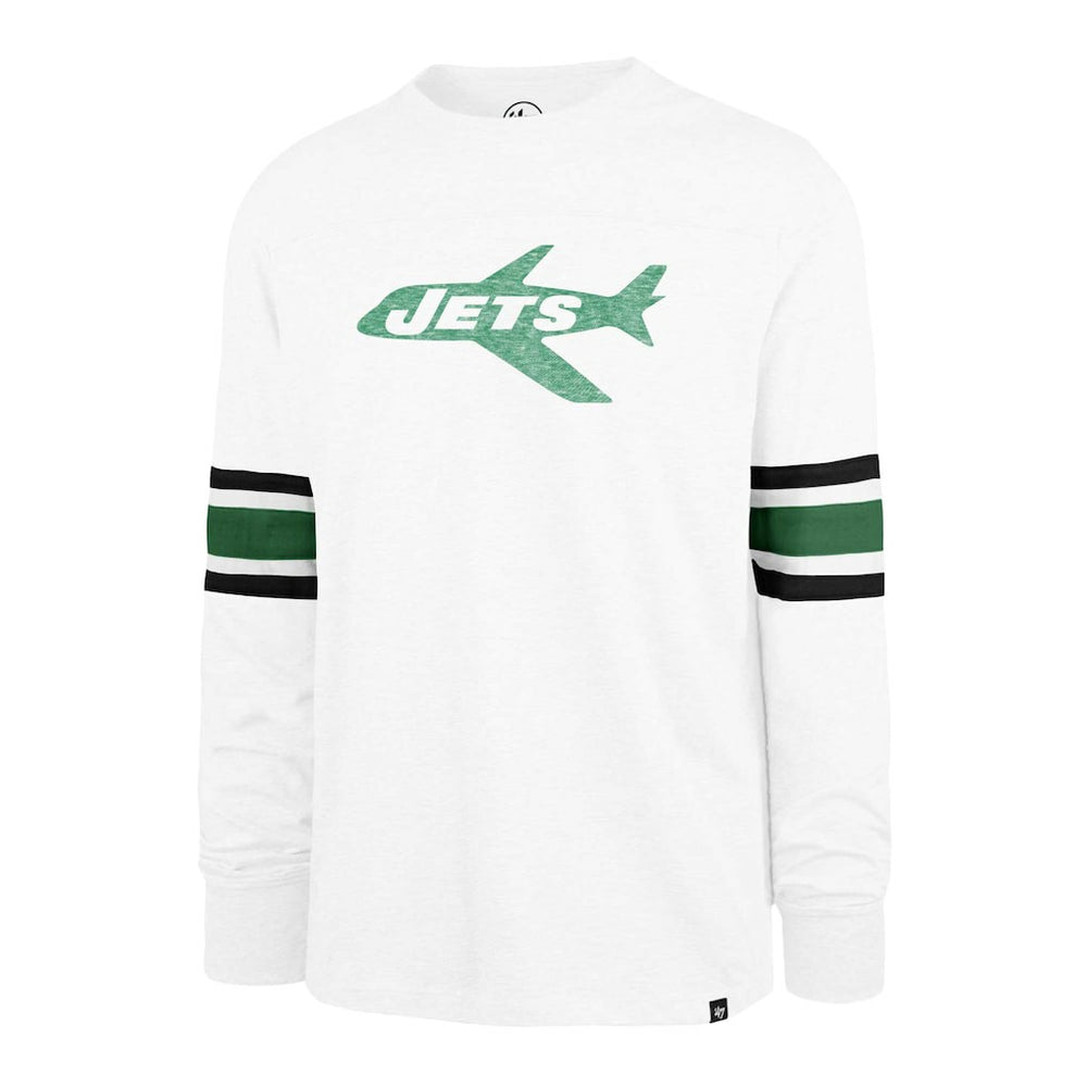 New York Jets '47 Gridiron Throwback Premier Brex Long Sleeve T-Shirt White | 47 brand
