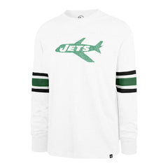 New York Jets '47 Gridiron Throwback Premier Brex Long Sleeve T-Shirt White | 47 brand