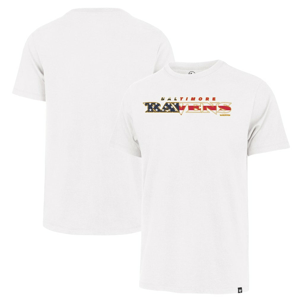 Baltimore Ravens '47 Flag Script Franklin T-Shirt White | 47 brand