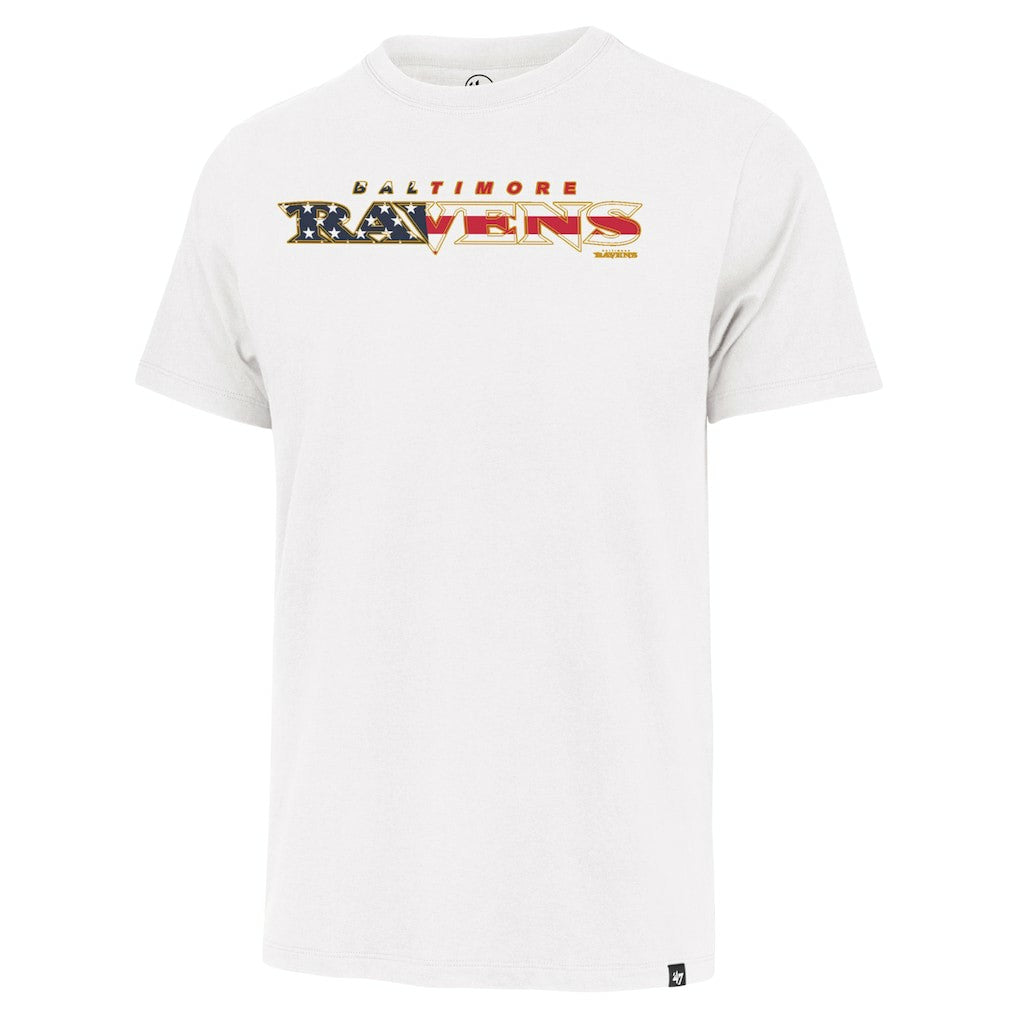 Baltimore Ravens '47 Flag Script Franklin T-Shirt White | 47 brand