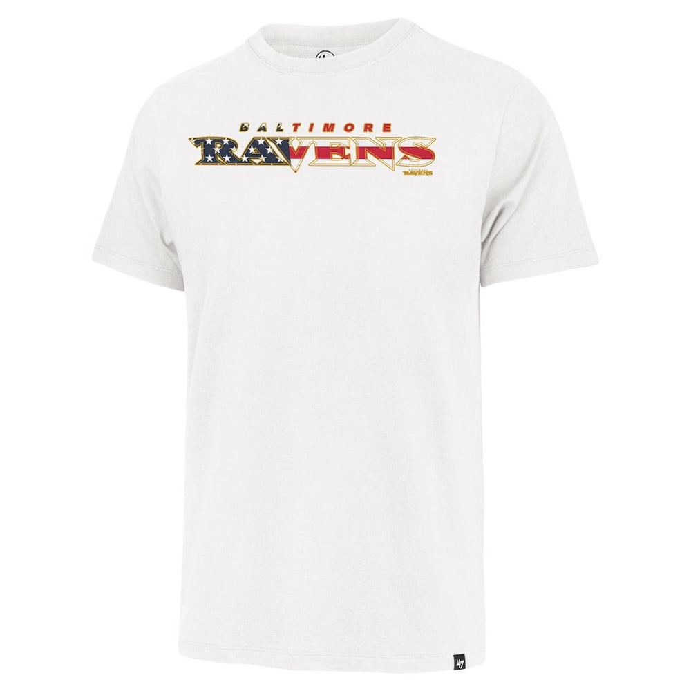 Baltimore Ravens '47 Flag Script Franklin T-Shirt White | 47 brand