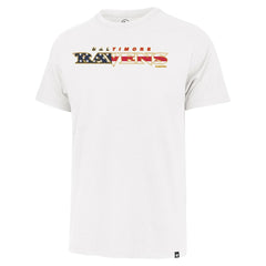 Baltimore Ravens '47 Flag Script Franklin T-Shirt White | 47 brand