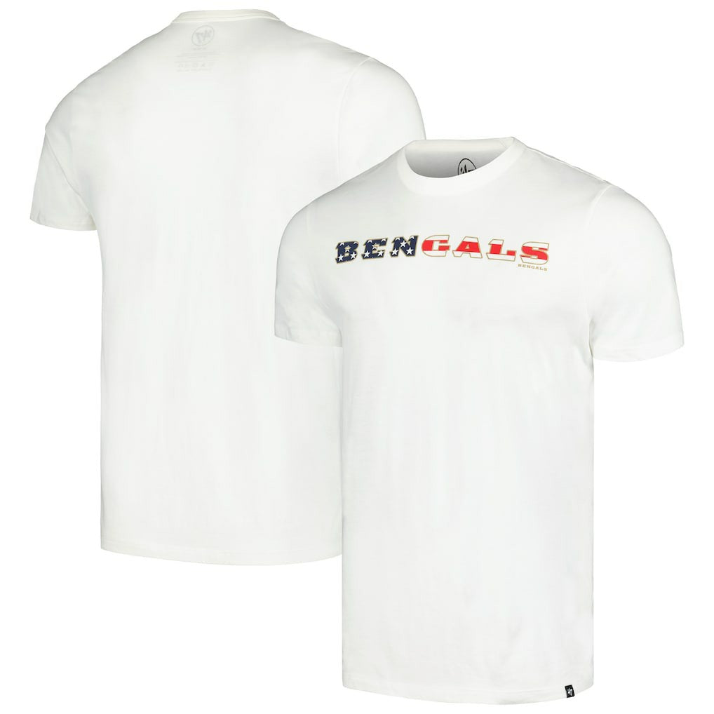 Cincinnati Bengals '47 Flag Script Franklin T-Shirt White | 47 brand