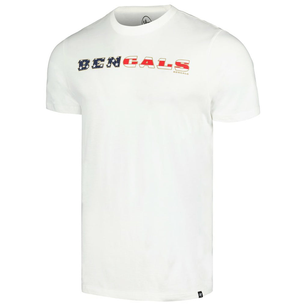 Cincinnati Bengals '47 Flag Script Franklin T-Shirt White | 47 brand