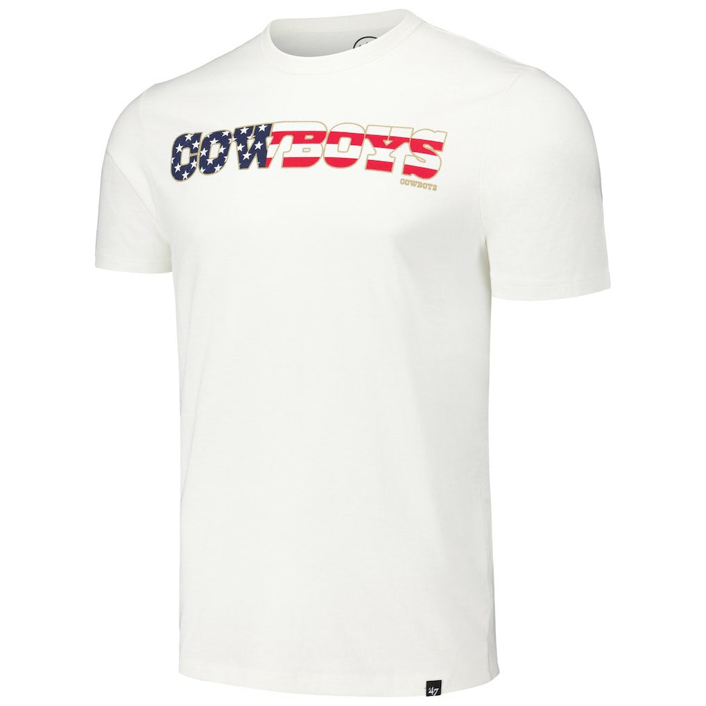 Dallas Cowboys '47 Flag Script Franklin T-Shirt White | 47 brand
