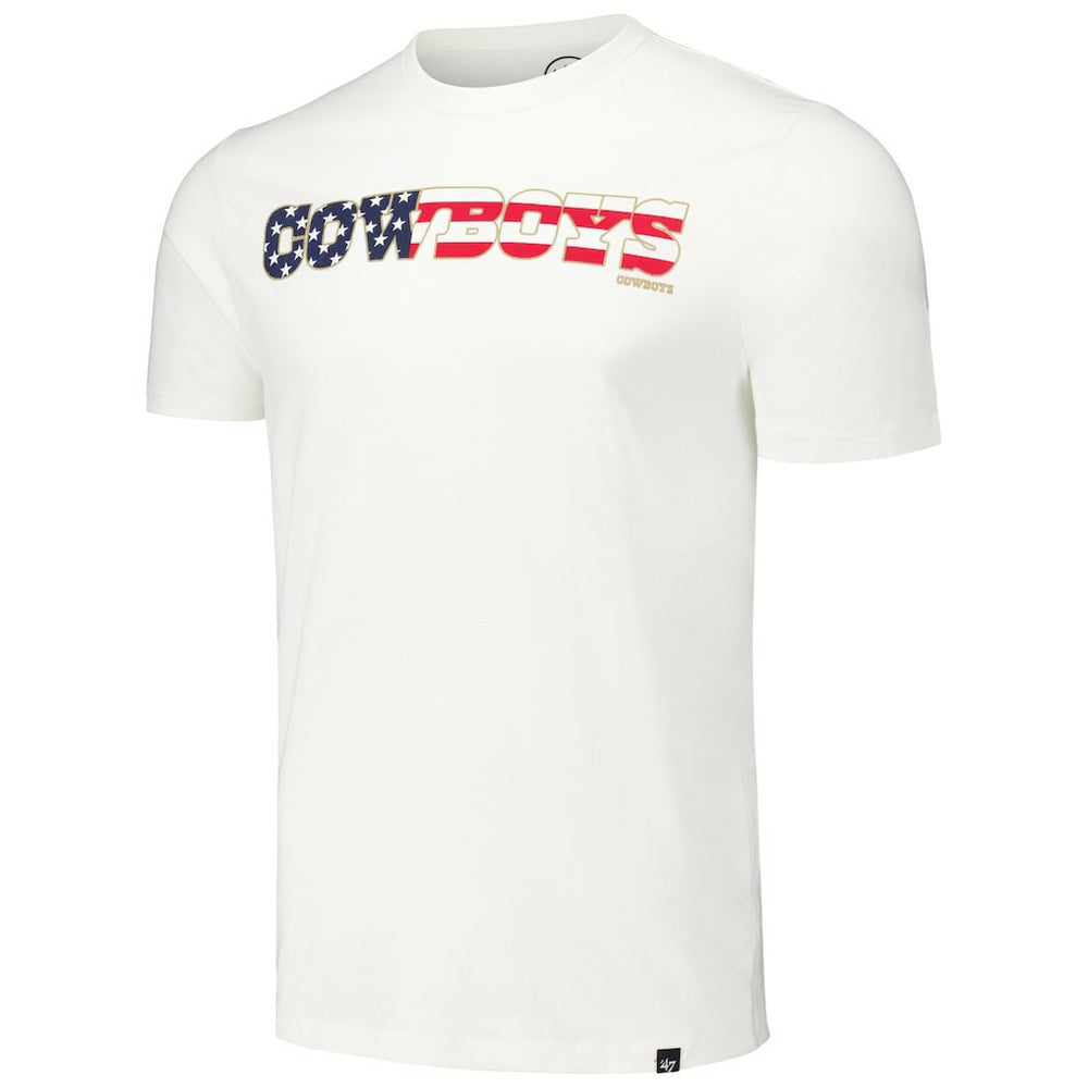 Dallas Cowboys '47 Flag Script Franklin T-Shirt White | 47 brand