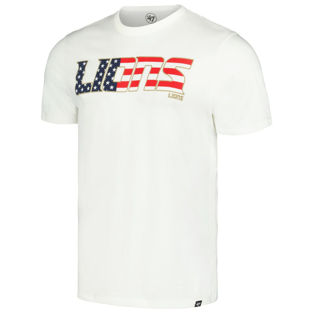 Detroit Lions '47 Flag Script Franklin T-Shirt White | 47 brand
