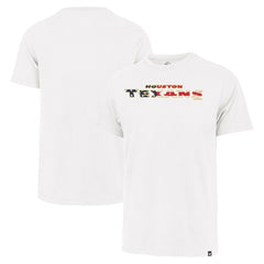 Houston Texans '47 Flag Script Franklin T-Shirt White | 47 brand