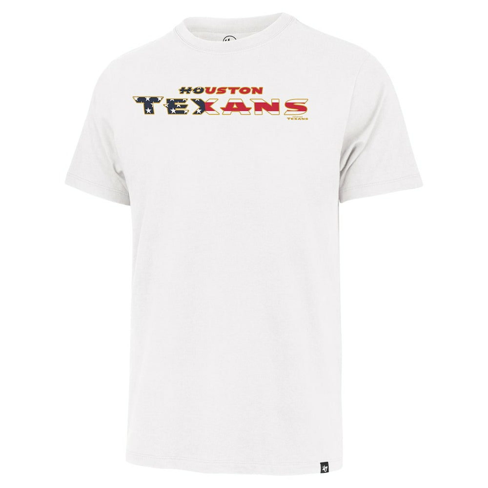 Houston Texans '47 Flag Script Franklin T-Shirt White | 47 brand