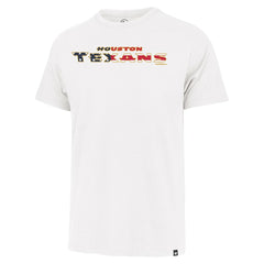 Houston Texans '47 Flag Script Franklin T-Shirt White | 47 brand