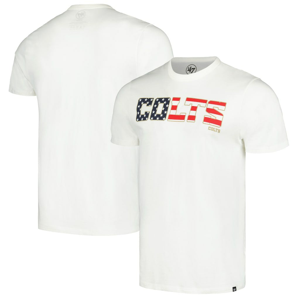Indianapolis Colts '47 Flag Script Franklin T-Shirt White | 47 brand