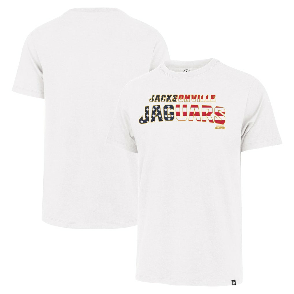 Jacksonville Jaguars '47 Flag Script Franklin T-Shirt White | 47 brand