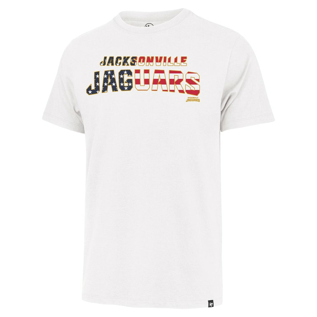 Jacksonville Jaguars '47 Flag Script Franklin T-Shirt White | 47 brand