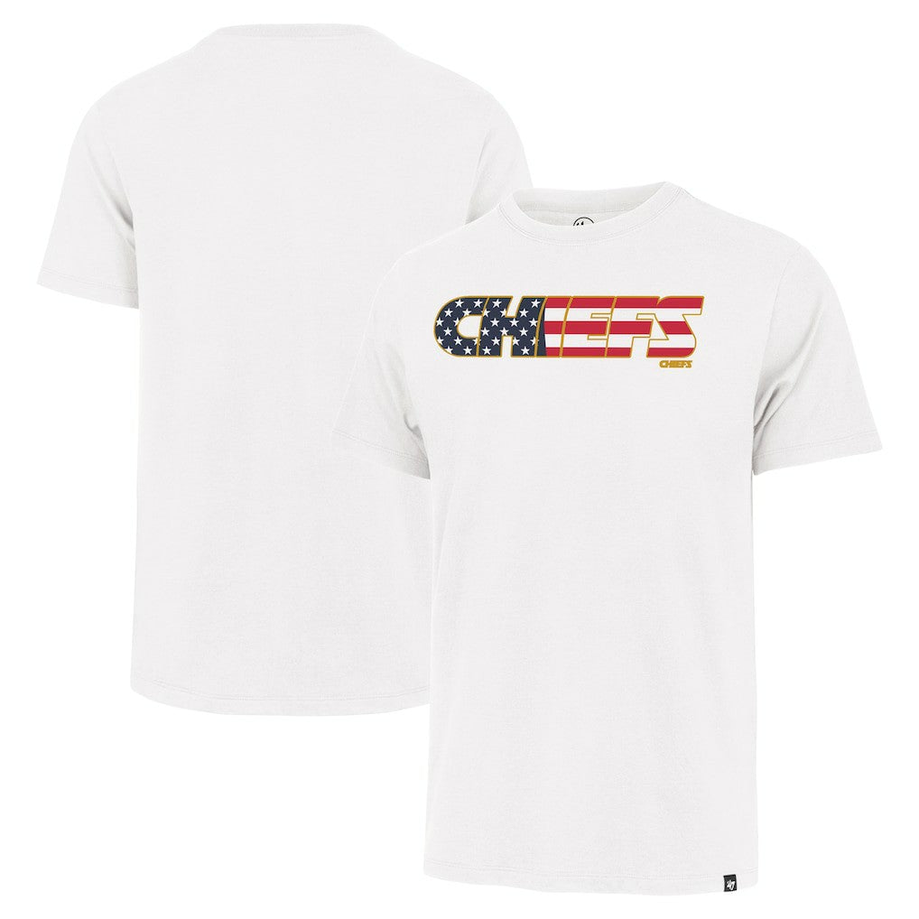 Kansas City Chiefs '47 Flag Script Franklin T-Shirt White | 47 brand
