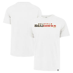 Seattle Seahawks '47 Flag Script Franklin T-Shirt White | 47 brand