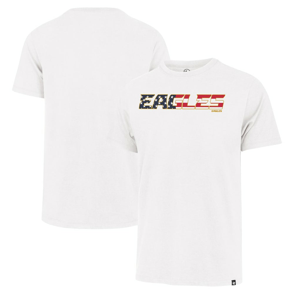 Philadelphia Eagles '47 Flag Script Franklin T-Shirt White | 47 brand