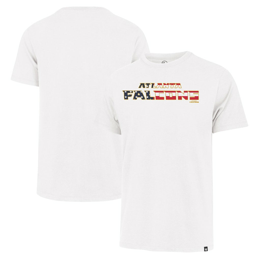 Atlanta Falcons '47 Flag Script Franklin T-Shirt White | 47 brand