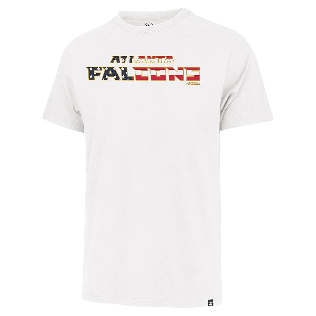 Atlanta Falcons '47 Flag Script Franklin T-Shirt White | 47 brand