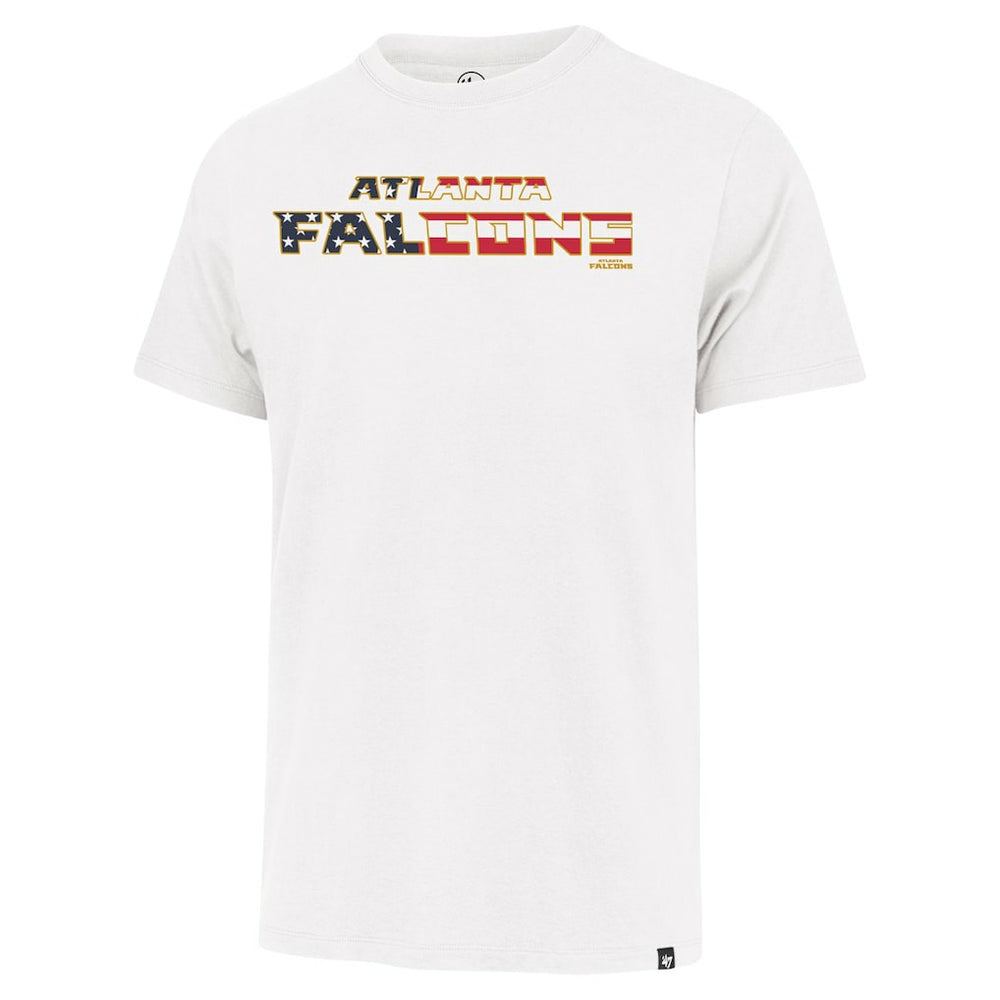 Atlanta Falcons '47 Flag Script Franklin T-Shirt White | 47 brand