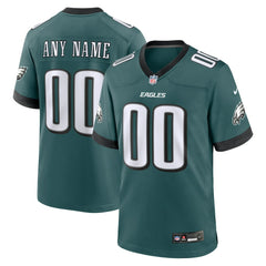 Philadelphia Eagles Custom Game Jersey Midnight Green | Nike for Sale