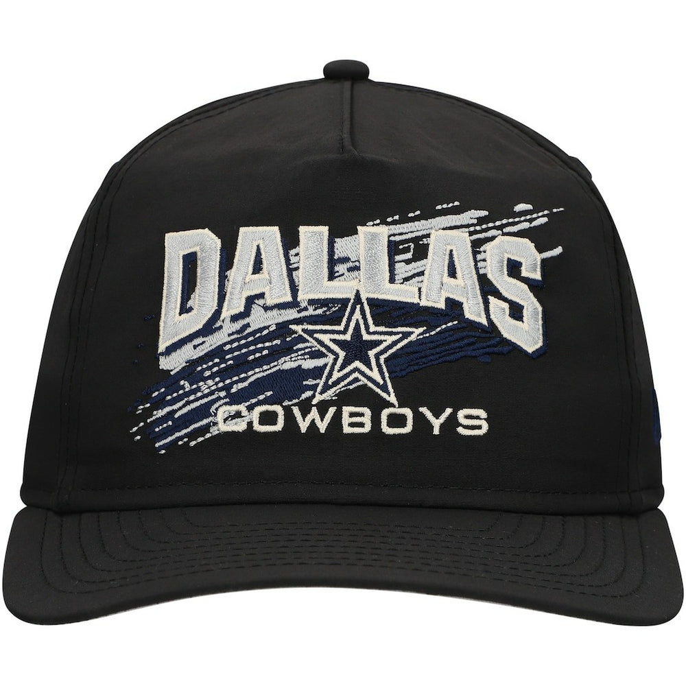 Dallas Cowboys New Era Throwback Brush Golfer Snapback Hat Black | NFL