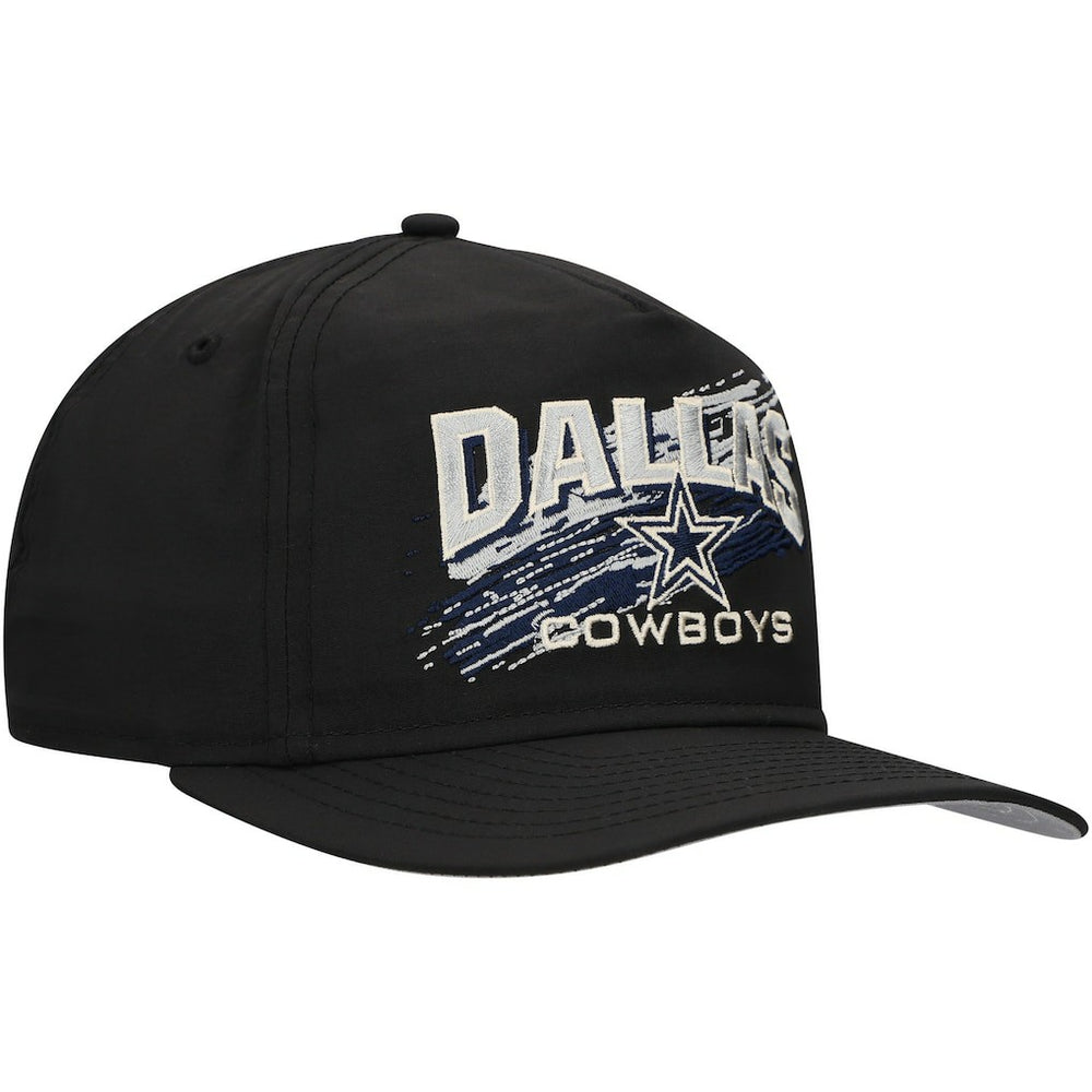 Dallas Cowboys New Era Throwback Brush Golfer Snapback Hat Black | NFL