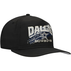 Dallas Cowboys New Era Throwback Brush Golfer Snapback Hat Black | NFL