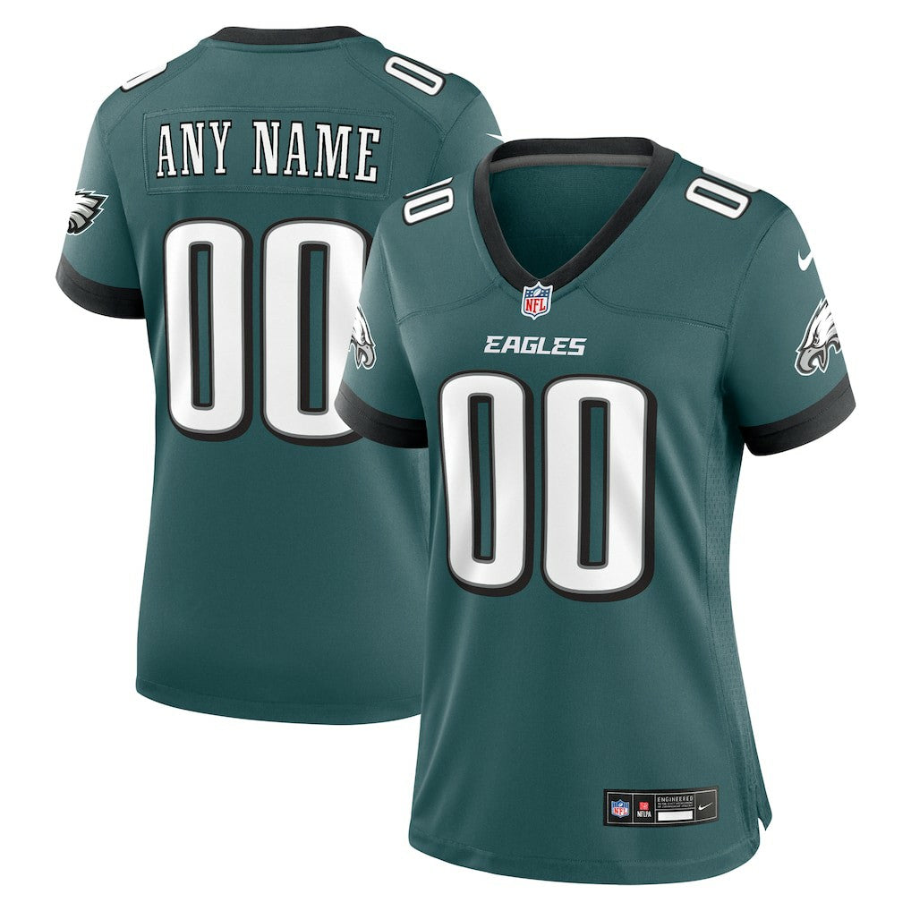Philadelphia Eagles Women's Custom Game Jersey Midnight Green | Nike for Sale