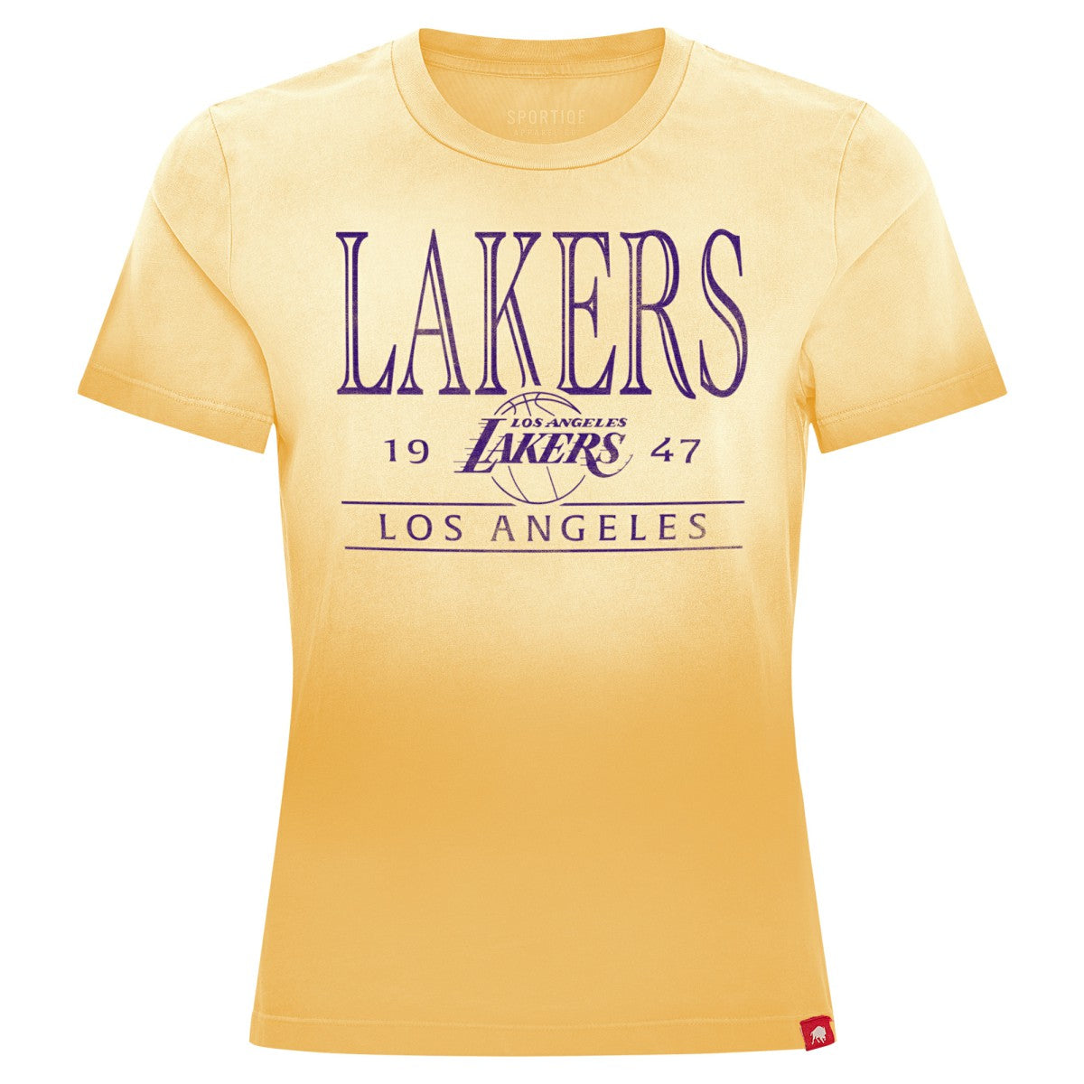 Los Angeles Lakers Sportiqe Women's Arcadia Sun-Dipped T-Shirt Gold - NBA