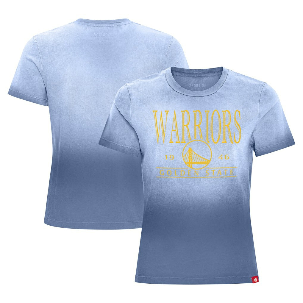 Golden State Warriors Sportiqe Women's Arcadia Sun-Dipped T-Shirt Royal - NBA