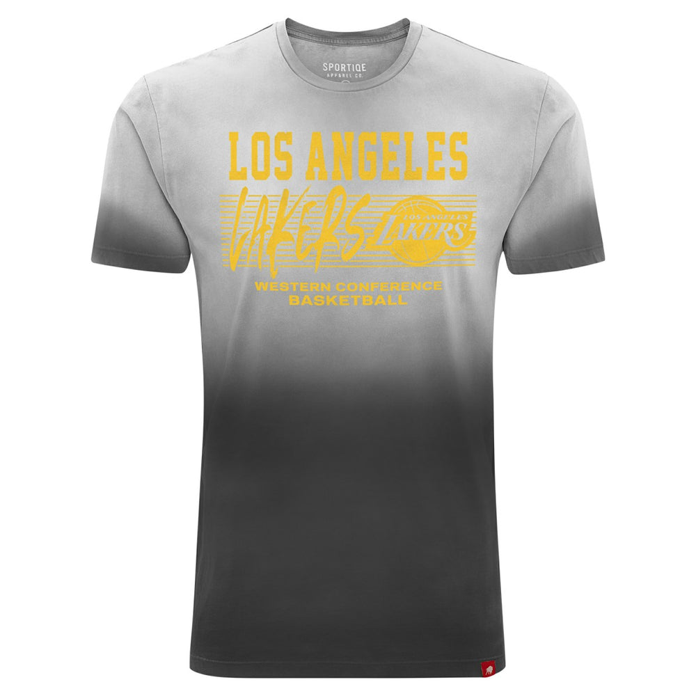 Los Angeles Lakers Sportiqe Unisex Bingham Sun-Fade T-Shirt Black - NBA