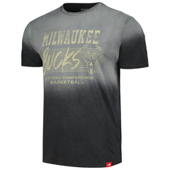 Milwaukee Bucks Sportiqe Unisex Bingham Sun-Fade T-Shirt Black - NBA