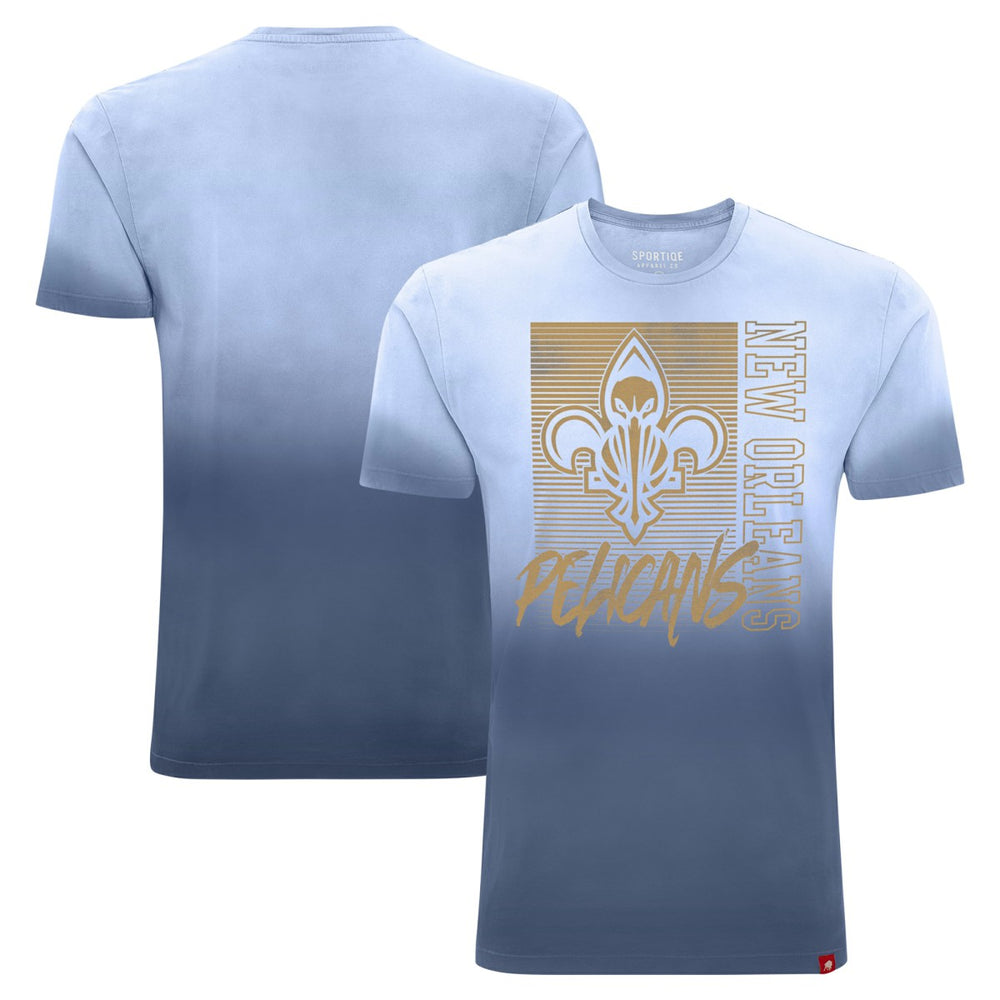 New Orleans Pelicans Sportiqe Unisex Bingham Sun-Fade T-Shirt Navy - NBA