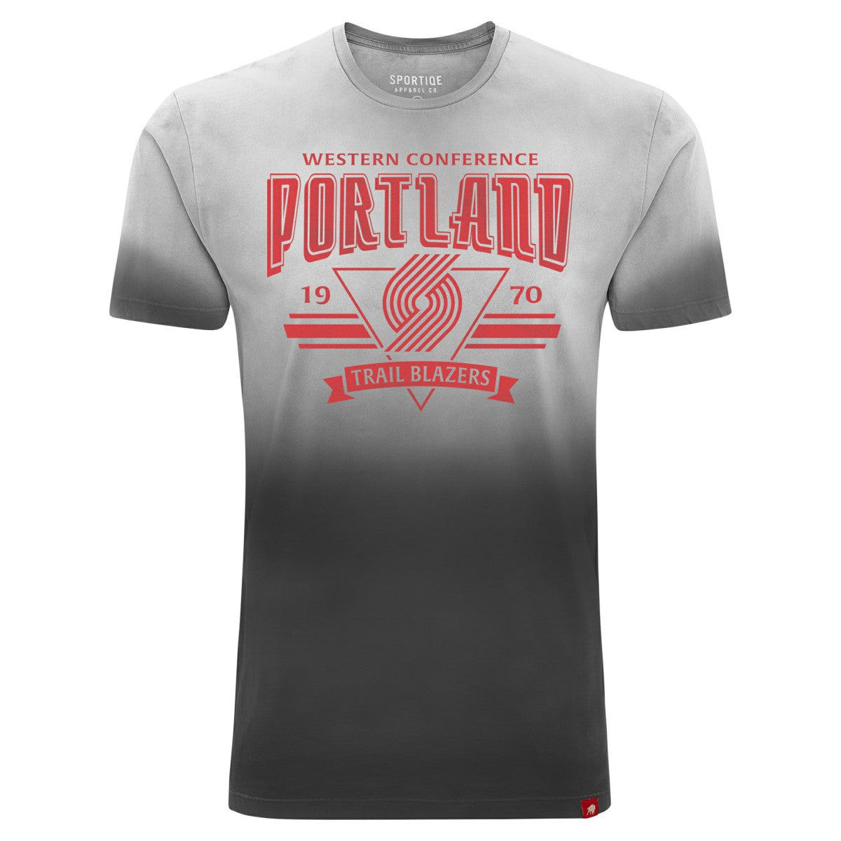 Portland Trail Blazers Sportiqe Unisex Bingham Sun-Fade T-Shirt Black - NBA