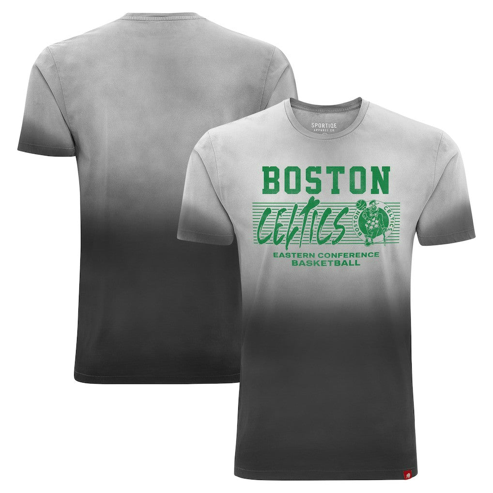 Boston Celtics Sportiqe Unisex Bingham Sun-Fade T-Shirt Black - NBA
