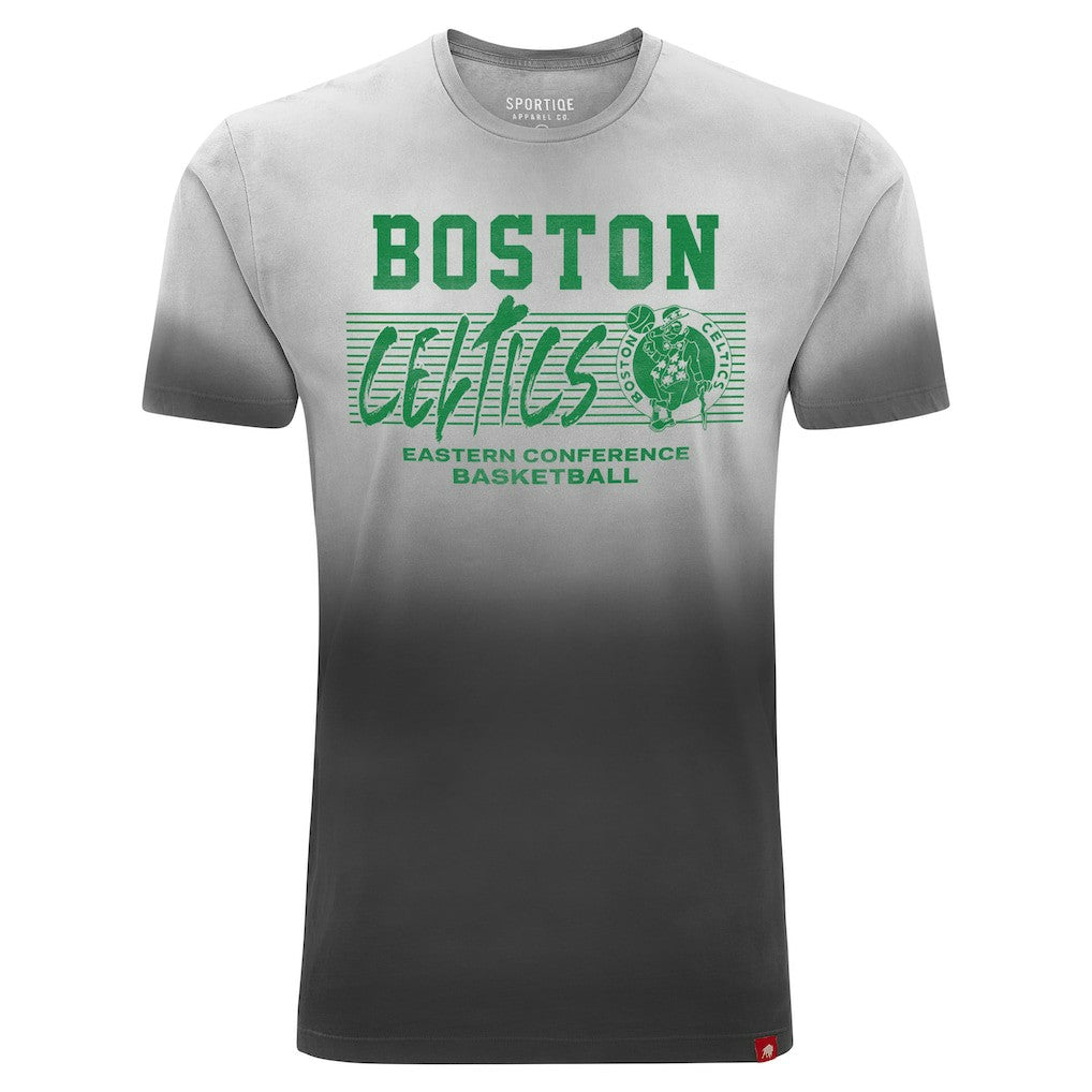 Boston Celtics Sportiqe Unisex Bingham Sun-Fade T-Shirt Black - NBA