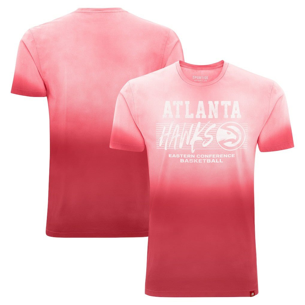 Atlanta Hawks Sportiqe Unisex Bingham Sun-Fade T-Shirt Red - NBA