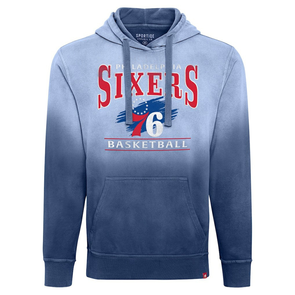 Philadelphia 76ers Sportiqe Unisex Blake Sun-Fade Pullover Hoodie Royal - NBA