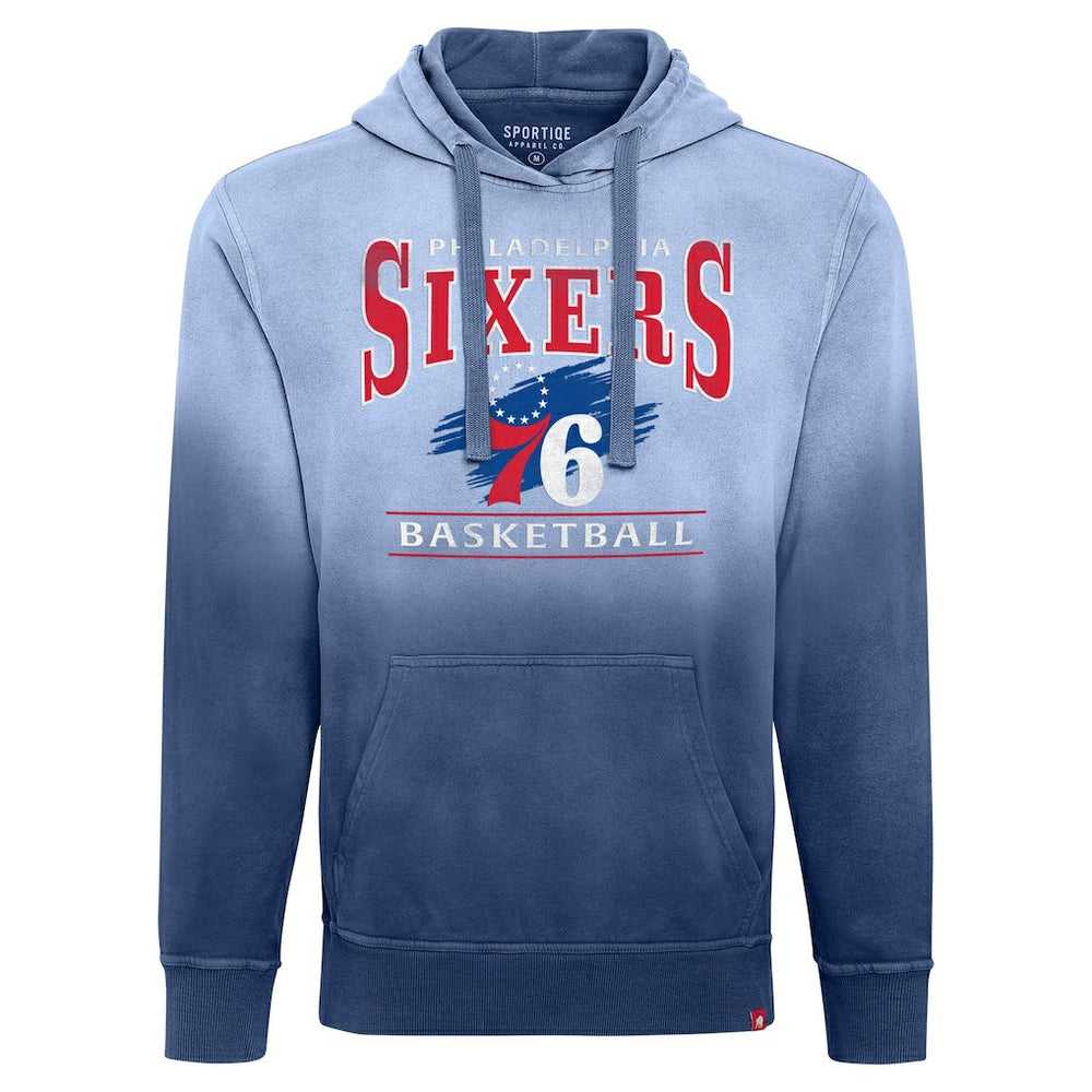 Philadelphia 76ers Sportiqe Unisex Blake Sun-Fade Pullover Hoodie Royal - NBA