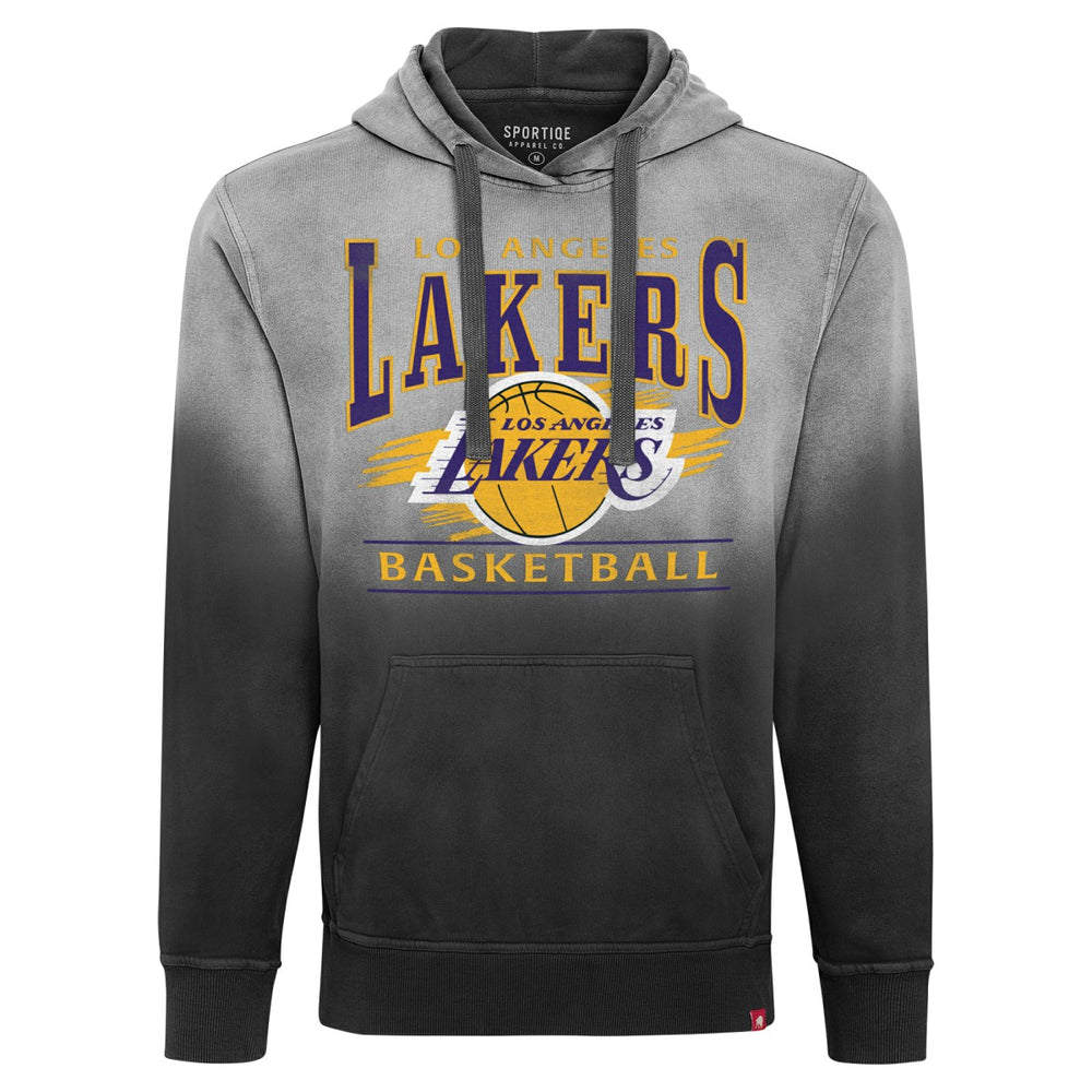 Los Angeles Lakers Sportiqe Unisex Blake Sun-Fade Pullover Hoodie Black - NBA