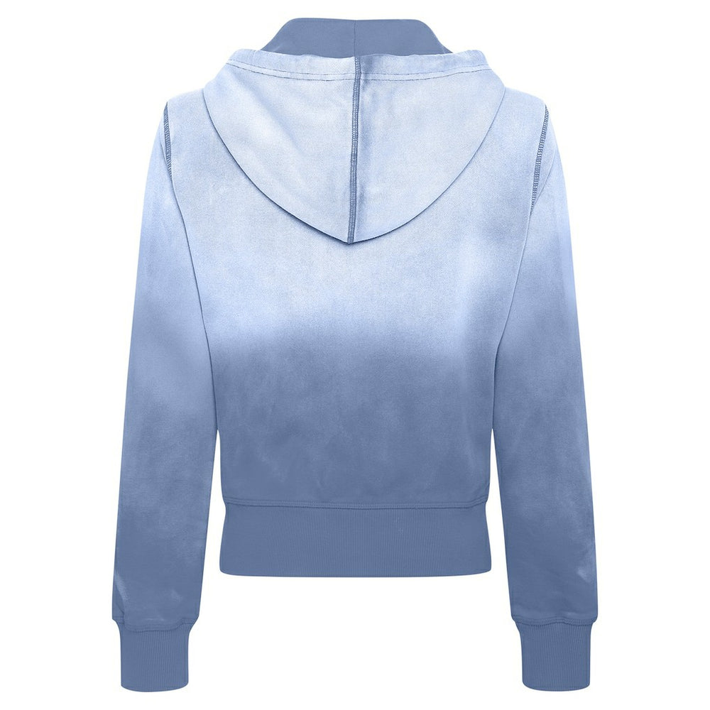 Philadelphia 76ers Sportiqe Women's Carli Sun Fade Full-Zip Hoodie Blue - NBA