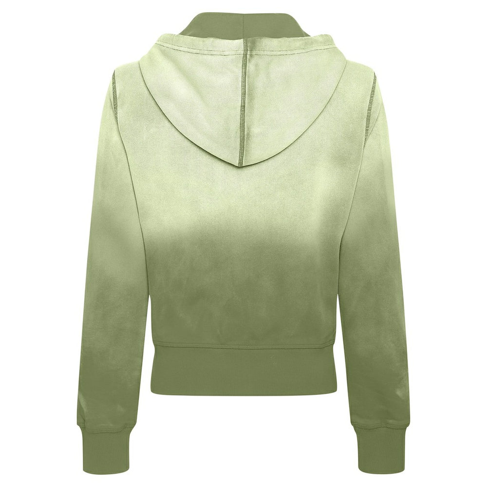 Boston Celtics Sportiqe Women's Carli Sun Fade Full-Zip Hoodie Olive - NBA