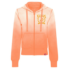 Phoenix Suns Sportiqe Women's Carli Sun Fade Full-Zip Hoodie Orange - NBA