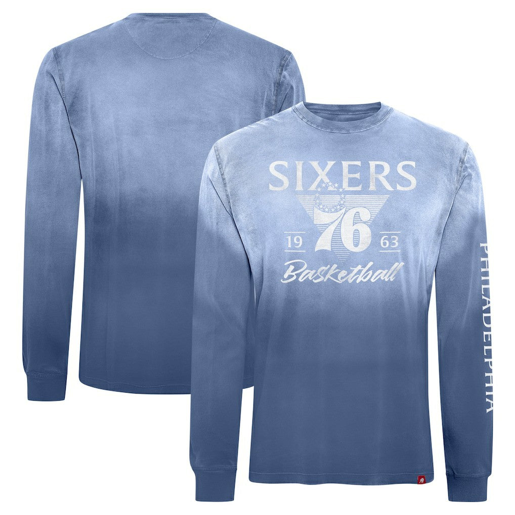 Philadelphia 76ers Sportiqe Unisex Mohave Sun-Dipped Long Sleeve T-Shirt Royal - NBA